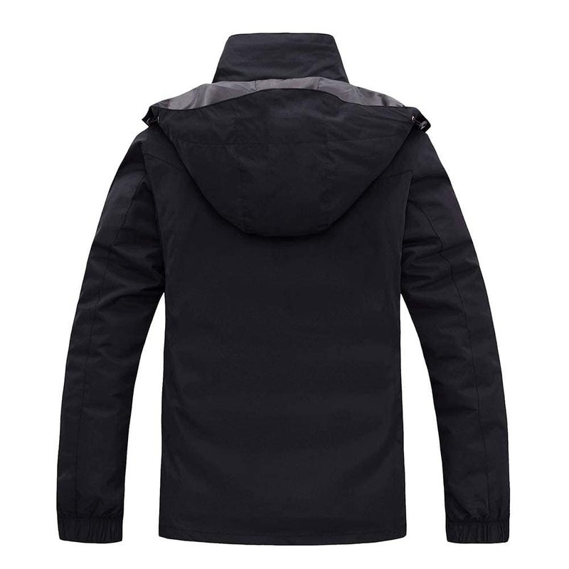 wantdo Women's Interchange Winter Jacket windproof Anorak Insulated Ski Coat Hoodie Black S - Image 2